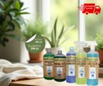Pachetul Eco Total conține 5 soluții ecologice esențiale potrivite pentru toată casa ta, cu formule concentrate, biodegradabile.